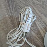 Old white metal lamp 70s works