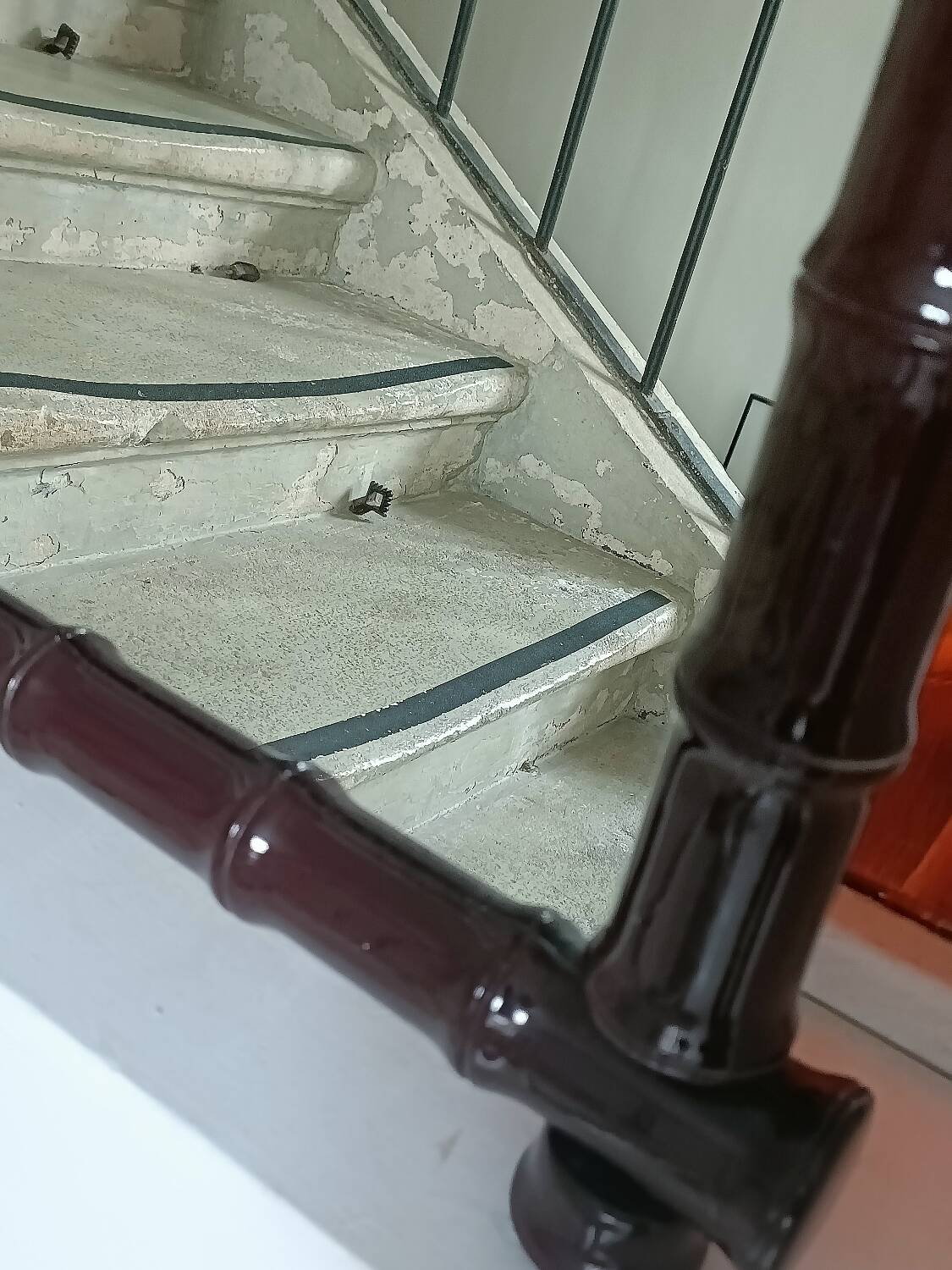 Vintage bamboo style mirror