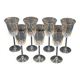7 Fine Crystal Stemmed Wine or Water Glasses - Baccarat? / Saint Louis?