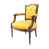 Fauteuil cabriolet de style Louis XVI