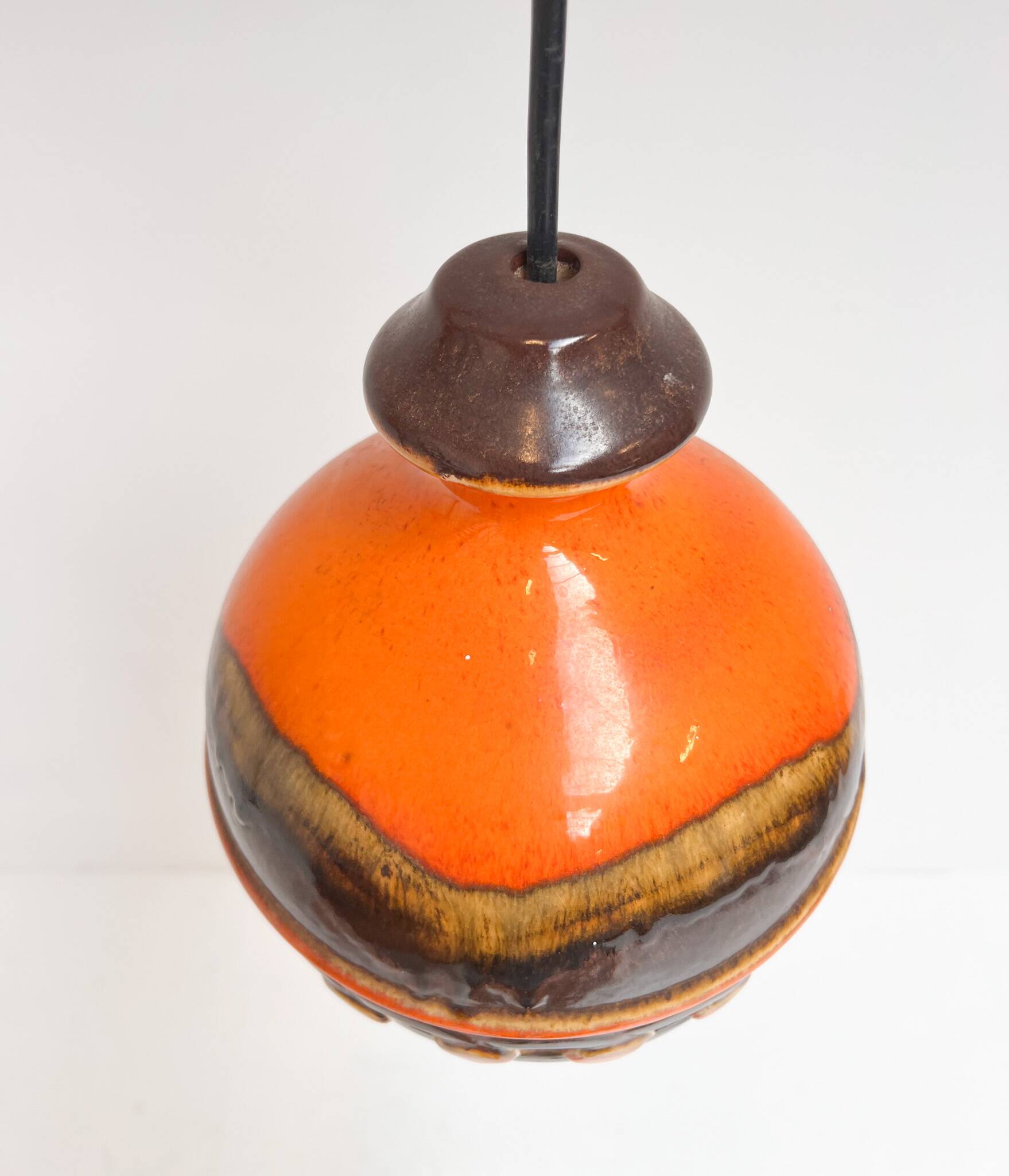 Set of 2 ceramic ceiling lamps by PAN Leuchten, 1970s
