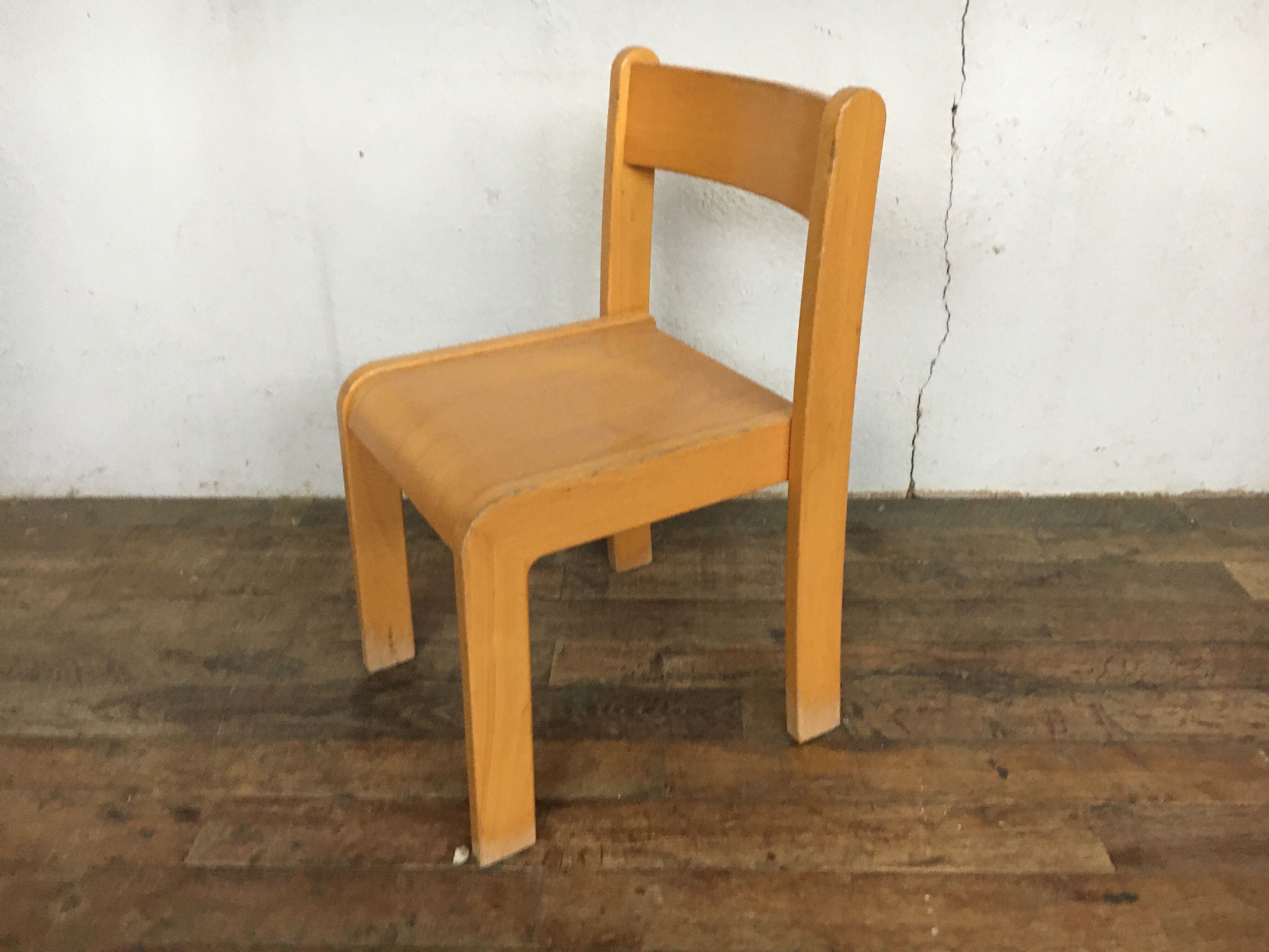 Vintage children's chair retro 60s wooden furniture antic image 0 vintage retro children's chair year