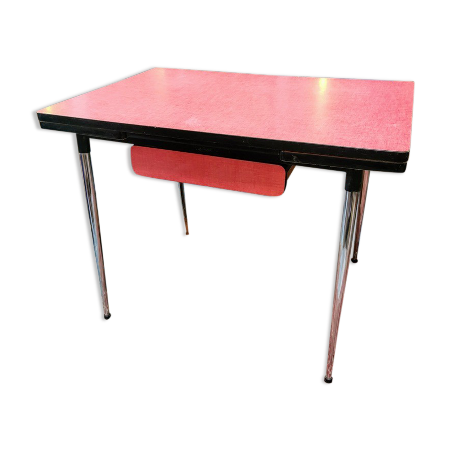 Red table in formica
