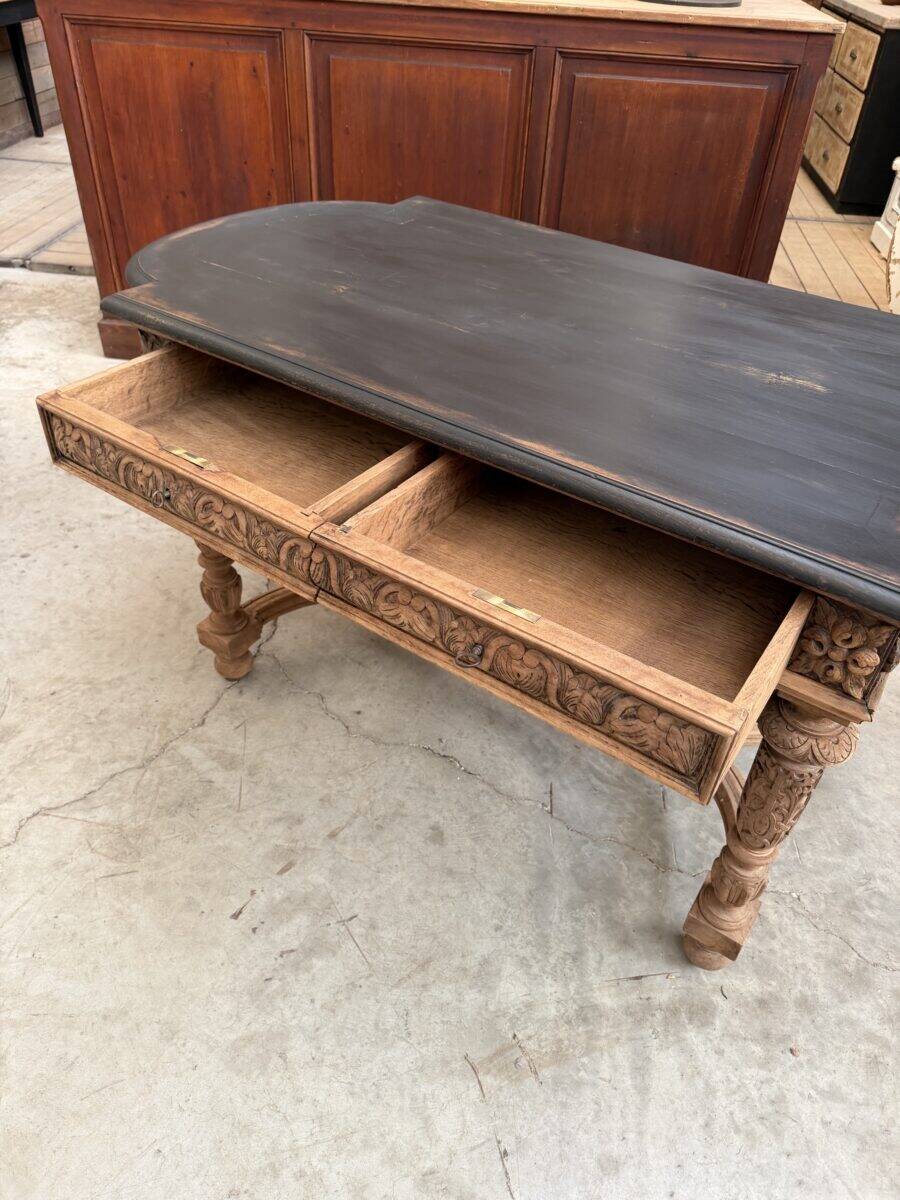 Console en chêne 19ème