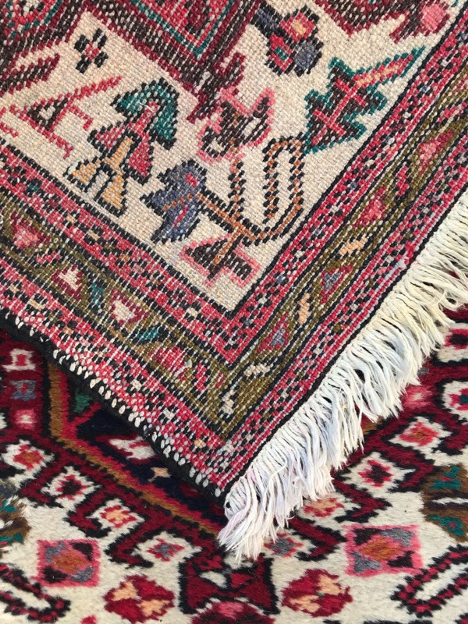Vintage Persian Heriz done hand 62 corridor carpet x 340 cm