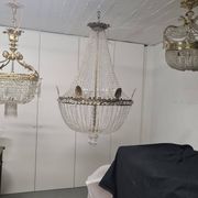Lustre fin XIXÈME en cristal et bronze