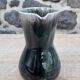 Enamelled ceramic pitcher signed Morvan