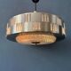 Vintage UFO pendant light with crystal glass