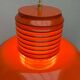 Mid-Century Modern German Space Age Orange Pendant Lamp, 1960s