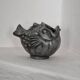 Just Andersen, fish vase in pewter, Denmark, 1930s