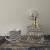 New electrified chiseled glass wall lamp