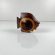 Small statue of a fish in exotic wood, mid-century modernism.