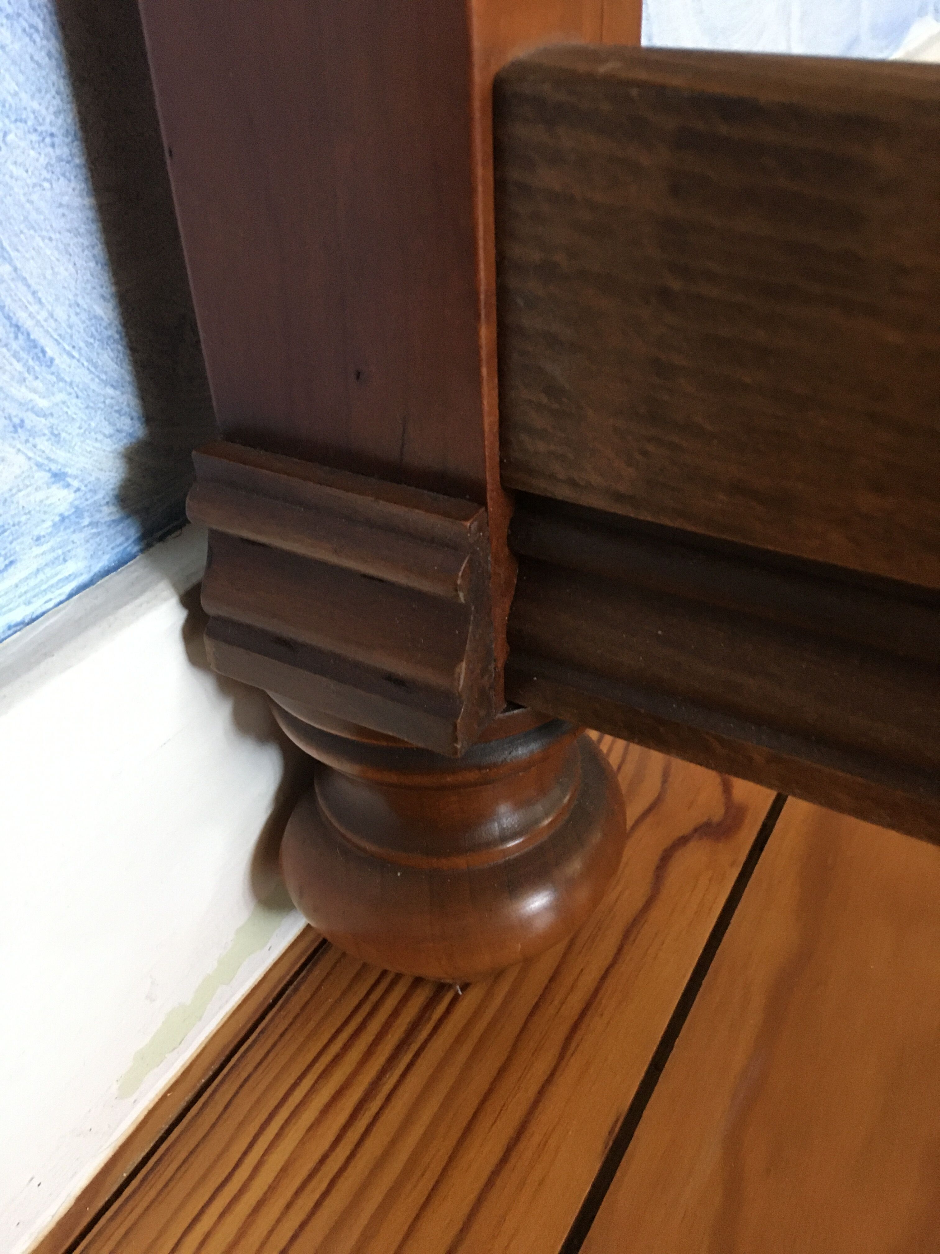 Solid cherry wood bed 140 x 190