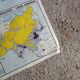 Vintage school map mdi North America-Asia.