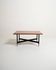 Table basse vintage en teck et métal italien, années 1970