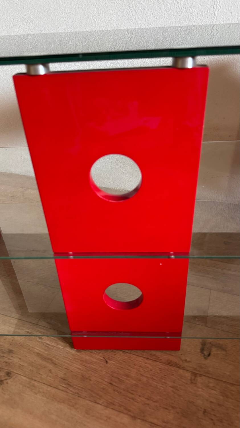 Designer glass coffee table