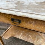 small rustic workshop fir console table
