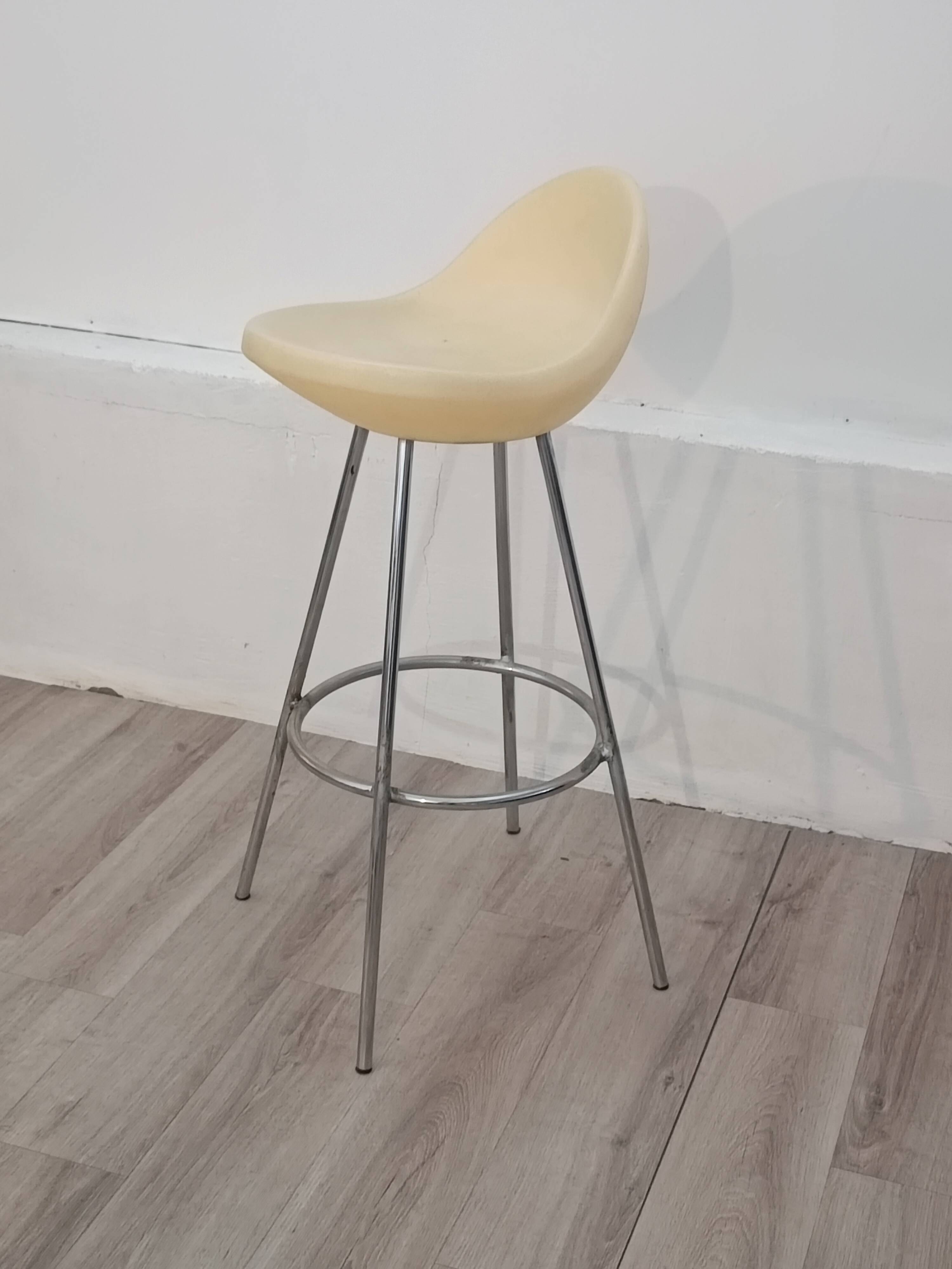 Tabouret de Bar par Roberto Foschia pour MIDJ 1970s Édition Originale