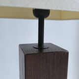 Oak table lamp 1970