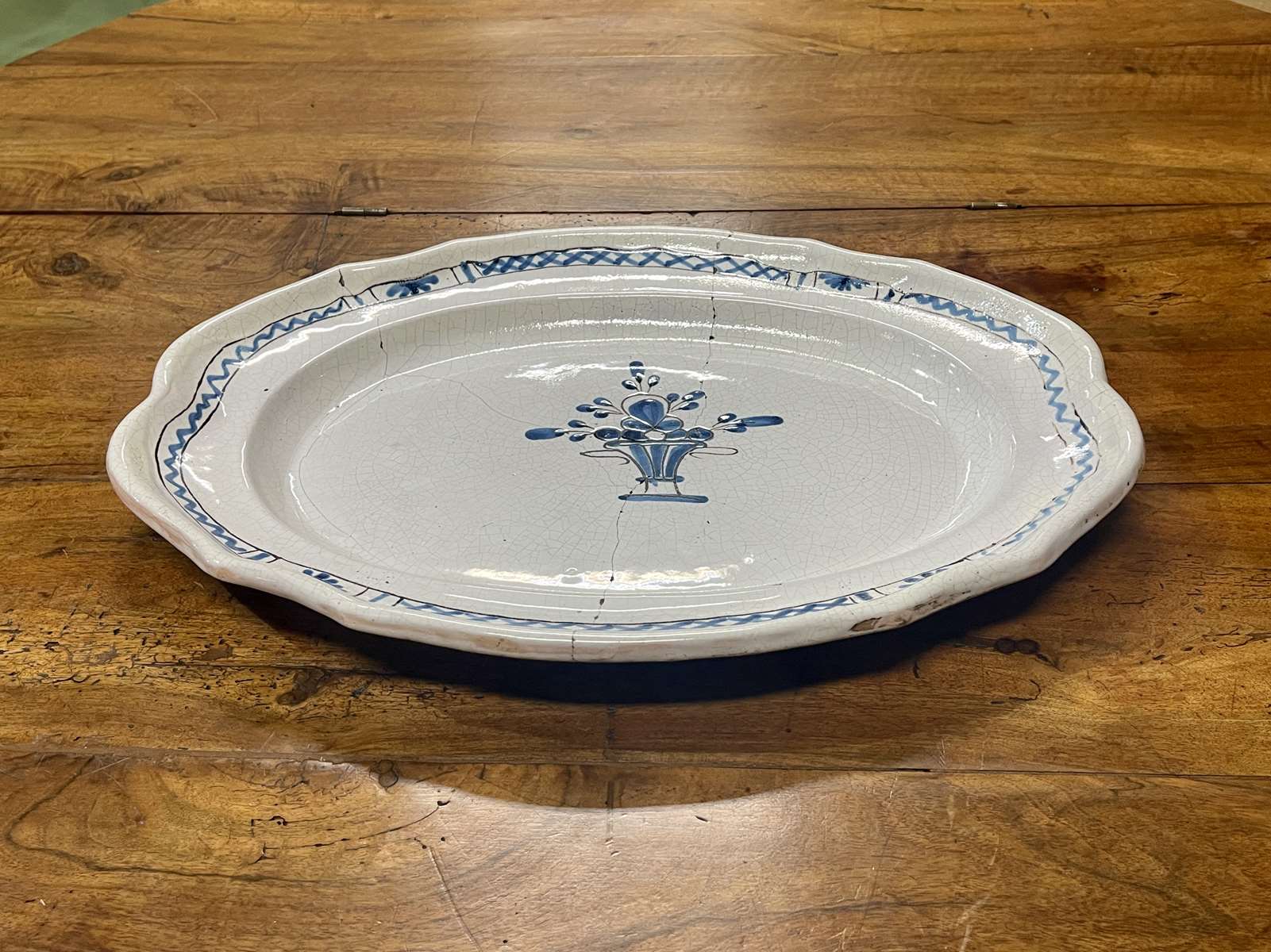 Nineteenth century faience dish "black ass"