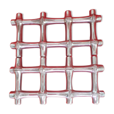 Expandable silver metal trivet in rush style