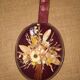Frame medallion dried flowers