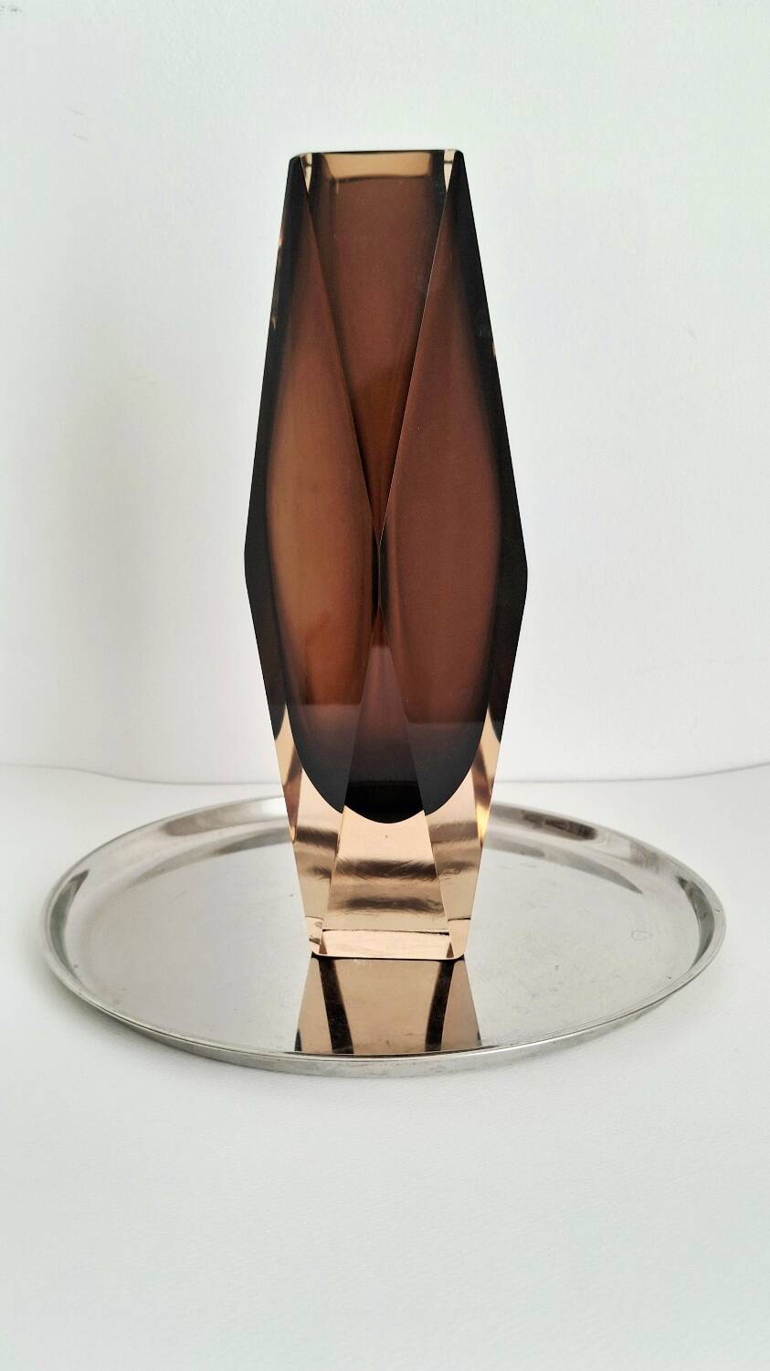 Sommerso Vase 1960s, atttibuted to Flavio Poli