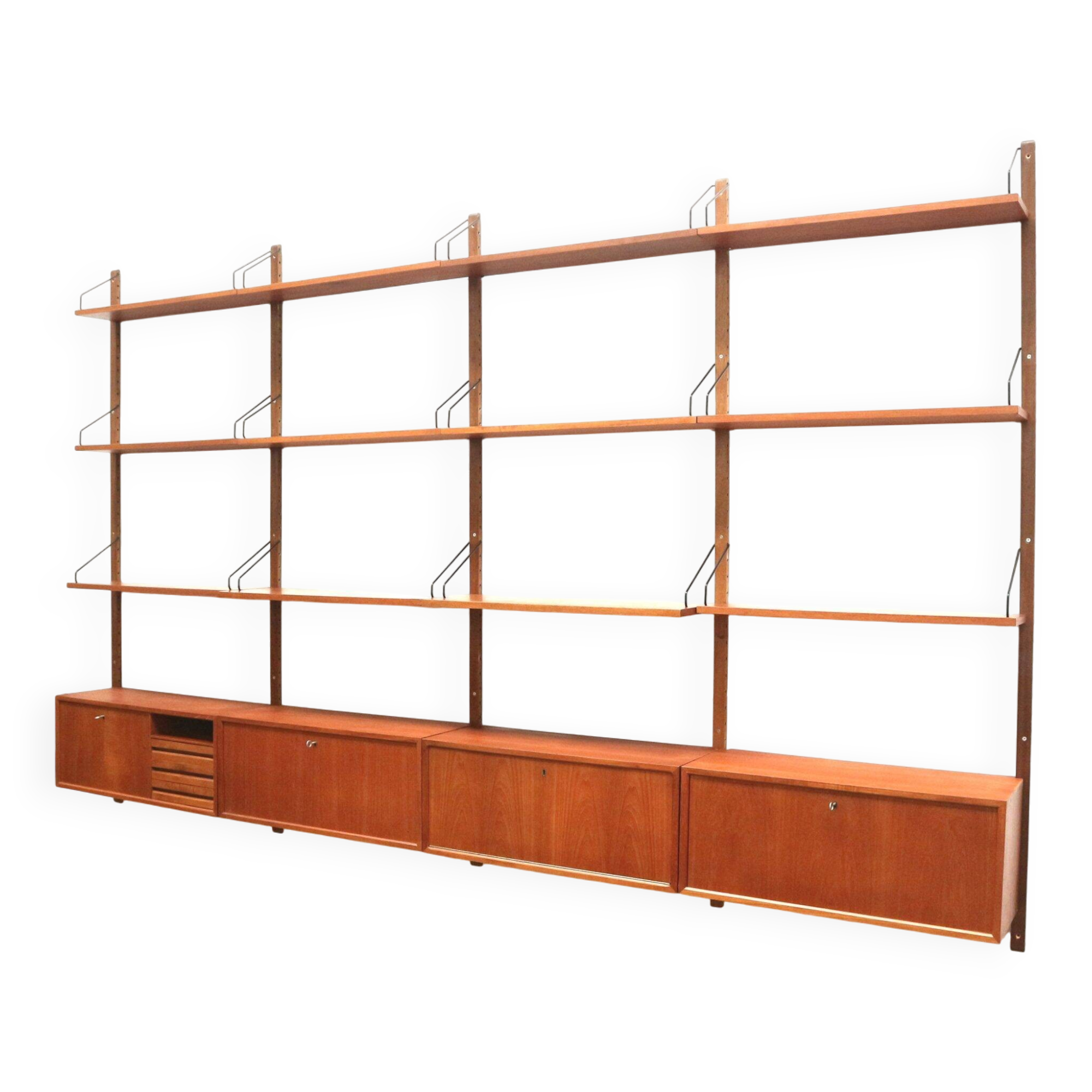 Large vintage wall system designed by Poul Cadovius for Cado Denmark.