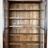 19th century walnut display case
