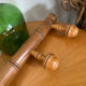 Coat rack hook in natural wood late 19th century