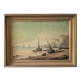 Lively Coastline - Oil on canvas