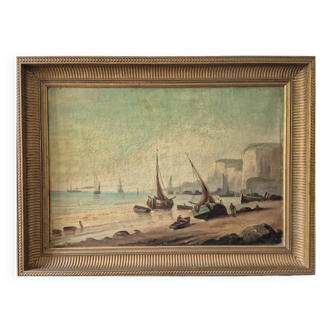 Lively Coastline - Oil on canvas