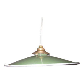 Old suspension in enamelled sheet