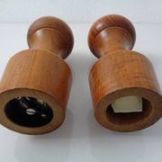 Mid-Century Teak Salt Shaker and Pepper Mill by Zassenhaus, 1960s, Set of 2