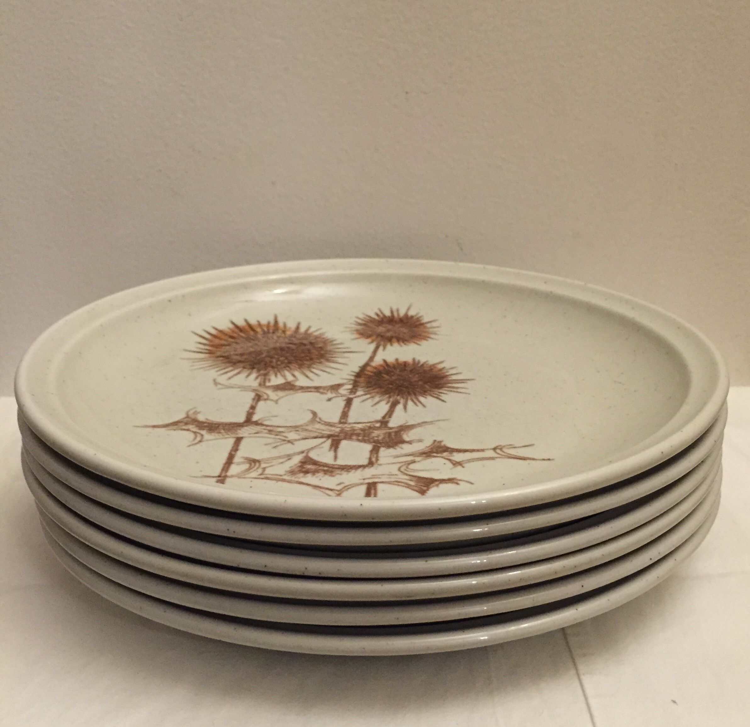 Set of 6 sandstone plates
