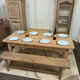 Table de ferme en pin massif