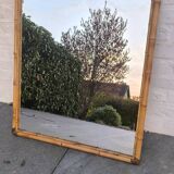 Miroir en rotin 1960