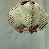 Woven khaki lamp