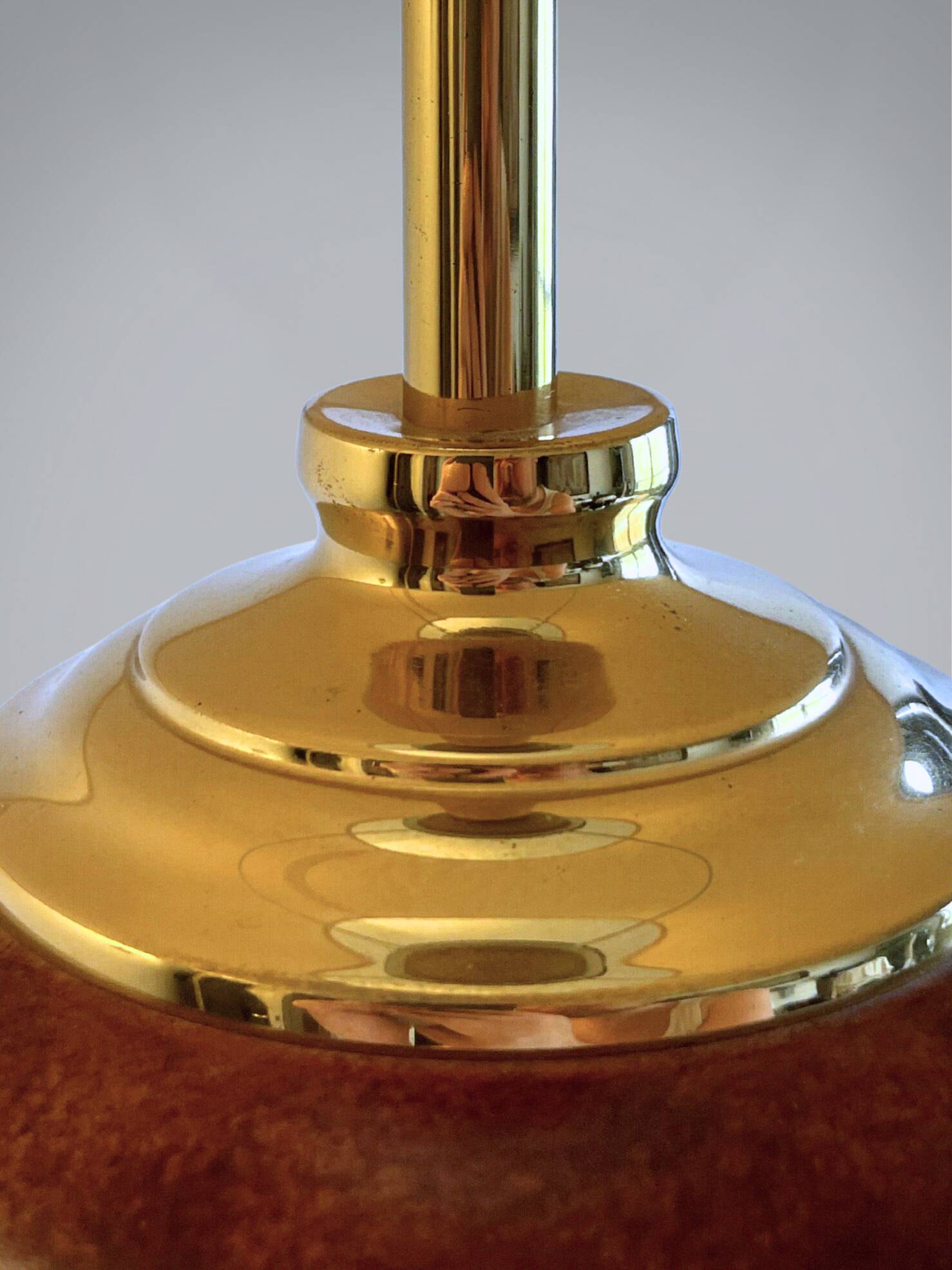 Deknudt table lamp – Brass & ceramic – Neoclassical style – Ref 3615/1