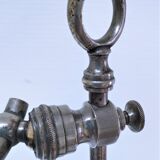 Art deco lamp silver and opaline brass