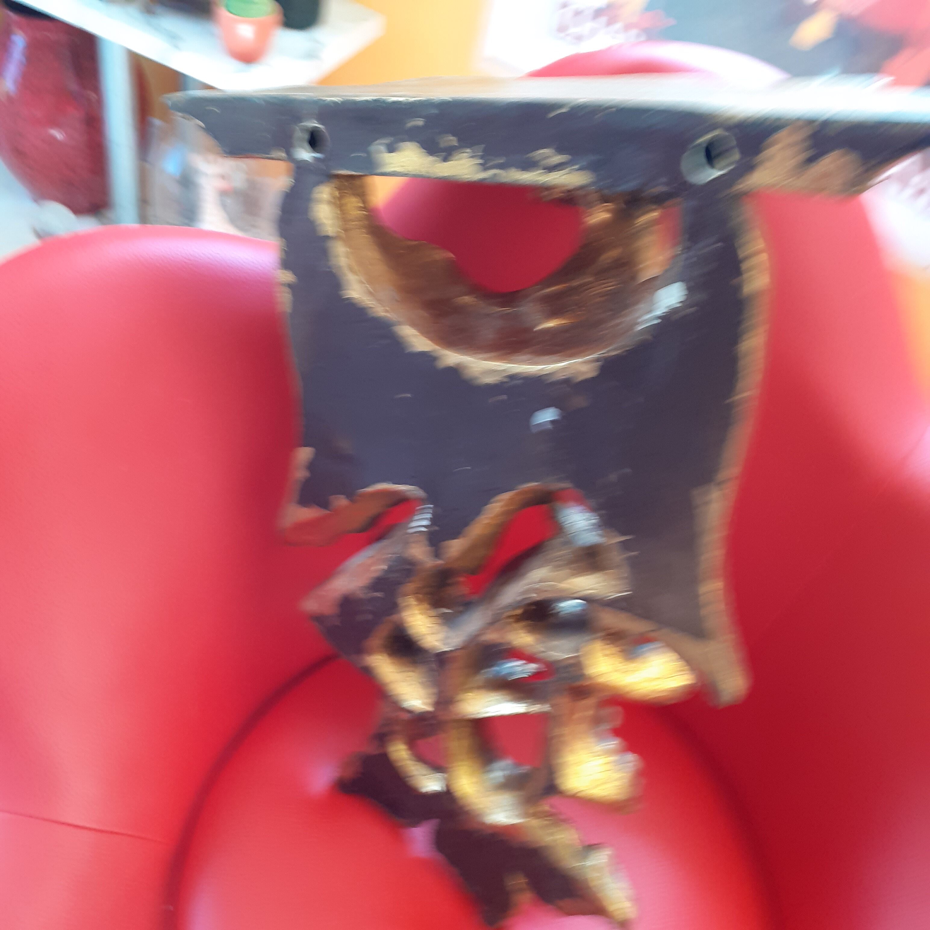 Golden wall shelf, eagle motif