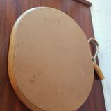 Rattan mirror vintage apple 1960 1970  33x32cm