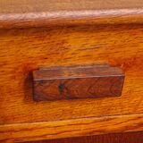 Oak bedside tables, vintage pair