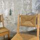 Ensemble de chaises paillées circa 80