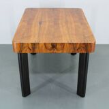1930s Art Deco Extendable Dining Table in Walnut Finish , Czechoslovakia