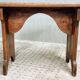 Table d'appoint ancienne banc en merisier 19ème siècle