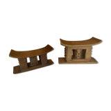 Pair of Ashanti stools