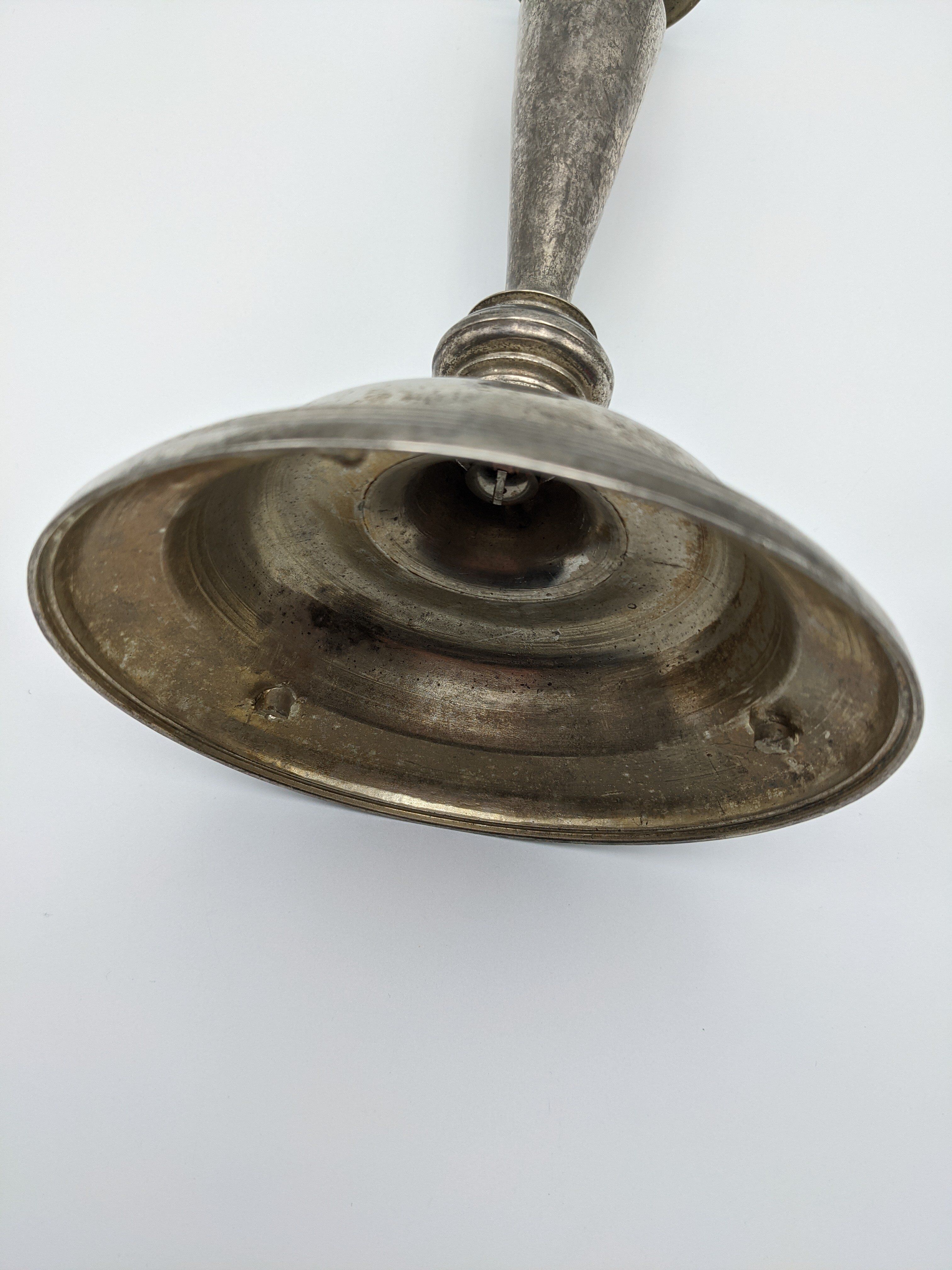 Silver metal chandelier