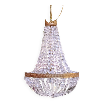 Antique hot air balloon chandelier, large size, tassels