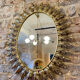 Decknudt oval sun mirror from the 50s/60s